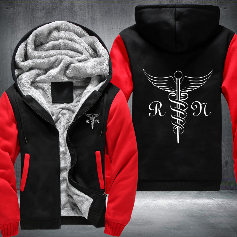 RN Nursing Printing Fleece Hoodies Jacket