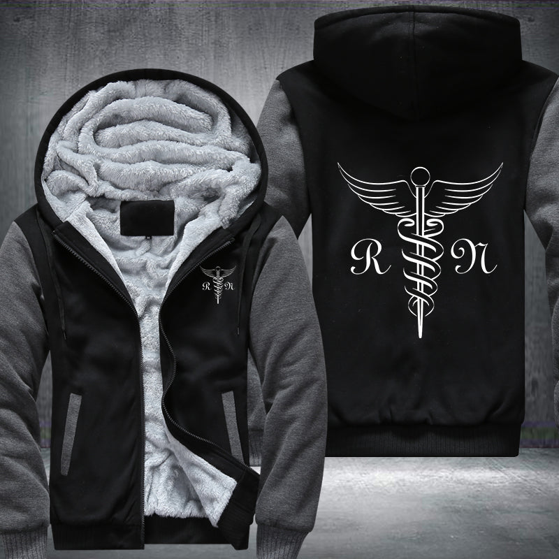 RN Nursing Printing Fleece Hoodies Jacket