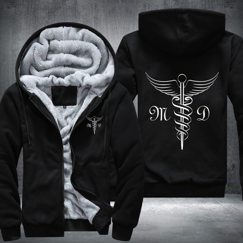 MD medical doctor Fleece Hoodies Jacket
