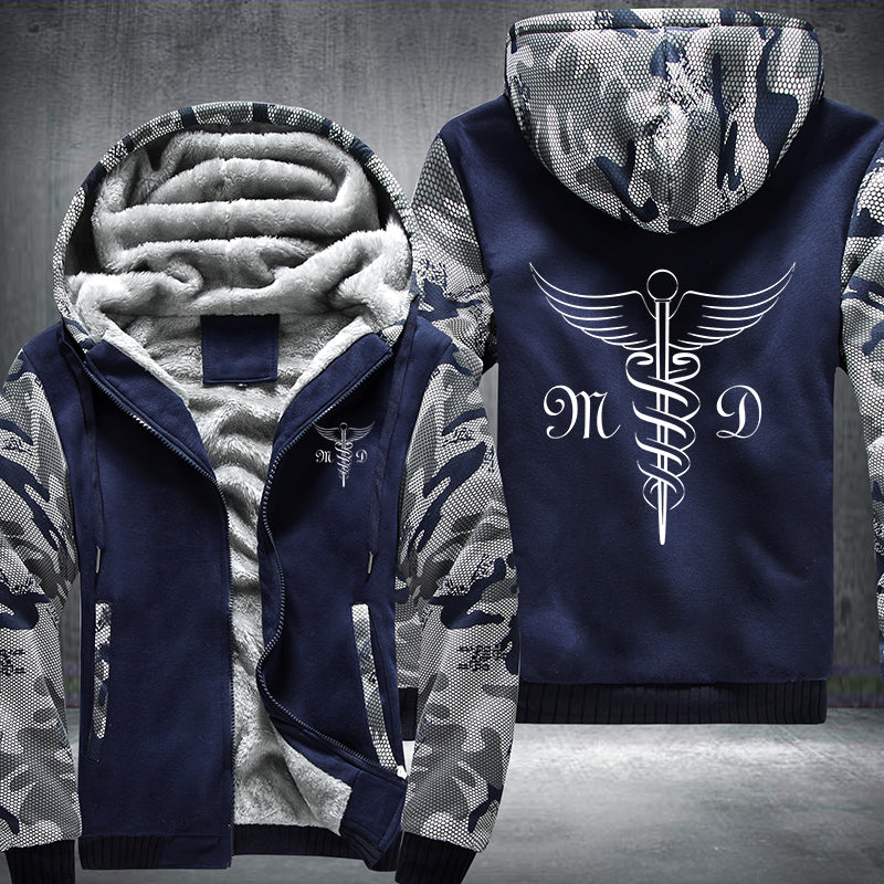 MD medical doctor Fleece Hoodies Jacket