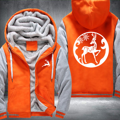 Elk wapiti Fleece Hoodies Jacket