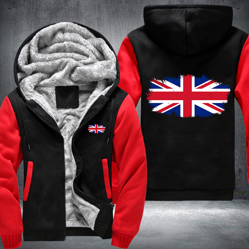 British Flag Fleece Hoodies Jacket