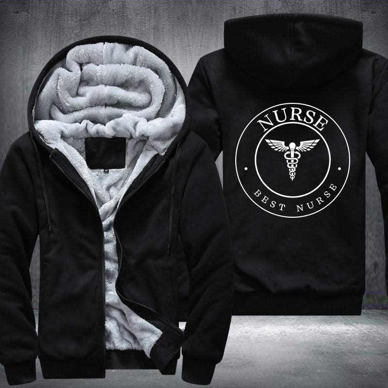 BEST NURSE Fleece Hoodies Jacket