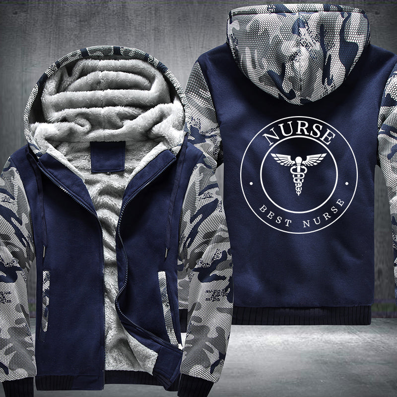 BEST NURSE Fleece Hoodies Jacket