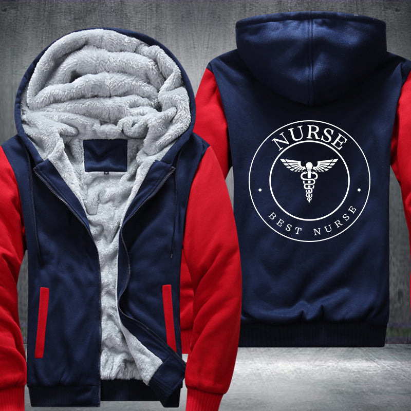 BEST NURSE Fleece Hoodies Jacket