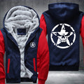 Skull Star Circle Fleece Hoodies Jacket