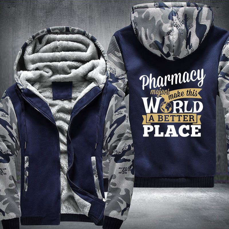 Pharmacy majors make this world a better place Fleece Hoodies Jacket