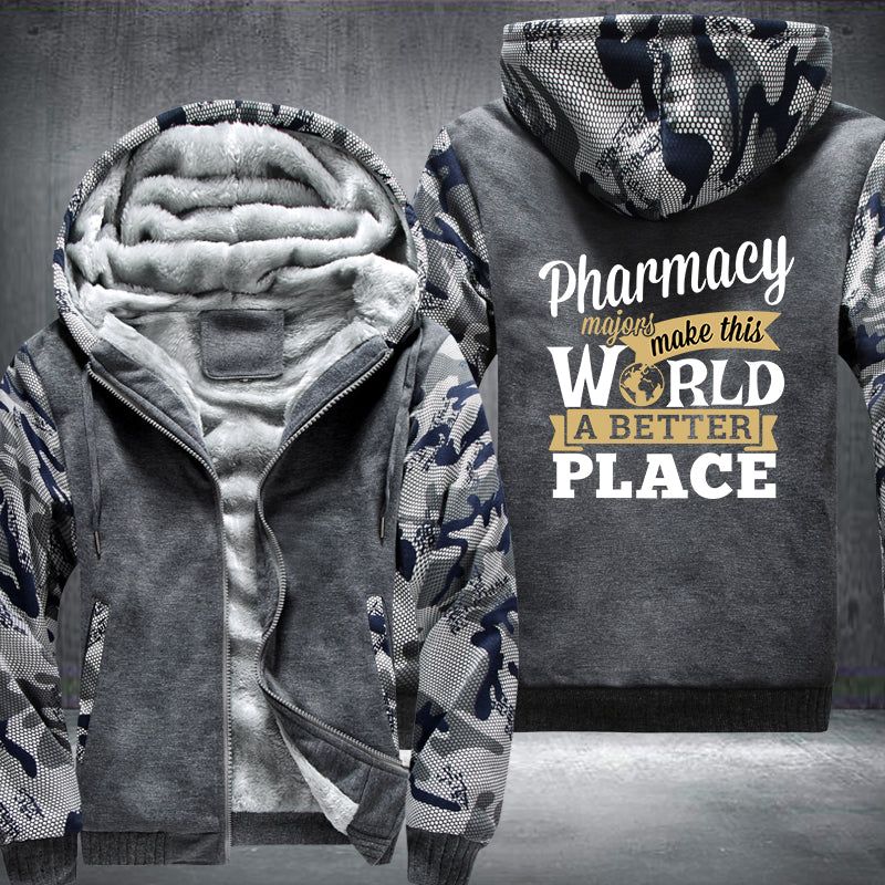 Pharmacy majors make this world a better place Fleece Hoodies Jacket