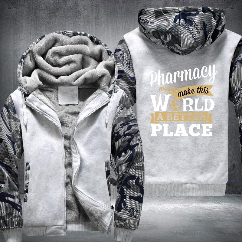 Pharmacy majors make this world a better place Fleece Hoodies Jacket
