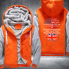 Living in America with British Roots Fleece Hoodies Jacket