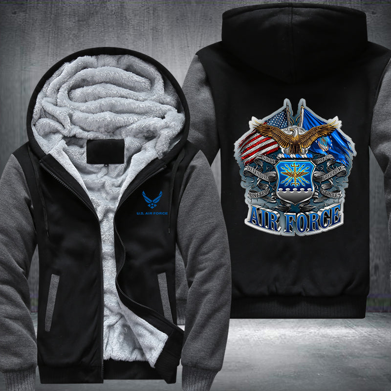 US AIR FORCE Fleece Hoodies Jacket