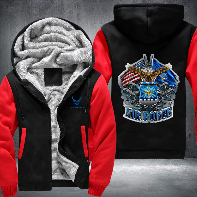 US AIR FORCE Fleece Hoodies Jacket