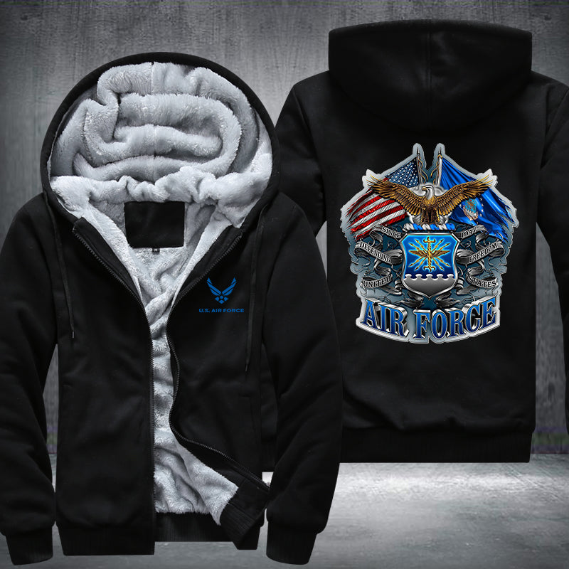 US AIR FORCE Fleece Hoodies Jacket