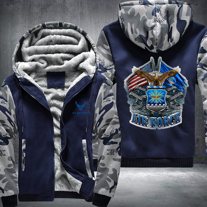 US AIR FORCE Fleece Hoodies Jacket