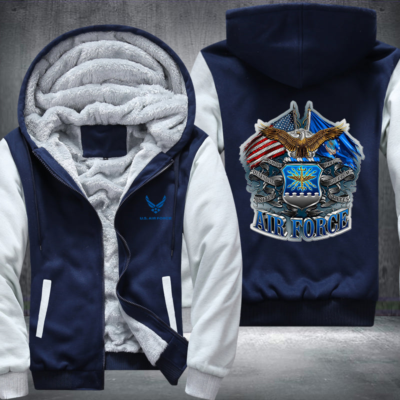 US AIR FORCE Fleece Hoodies Jacket