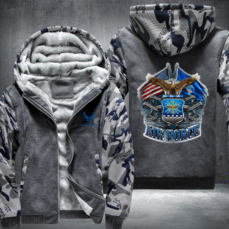 US AIR FORCE Fleece Hoodies Jacket