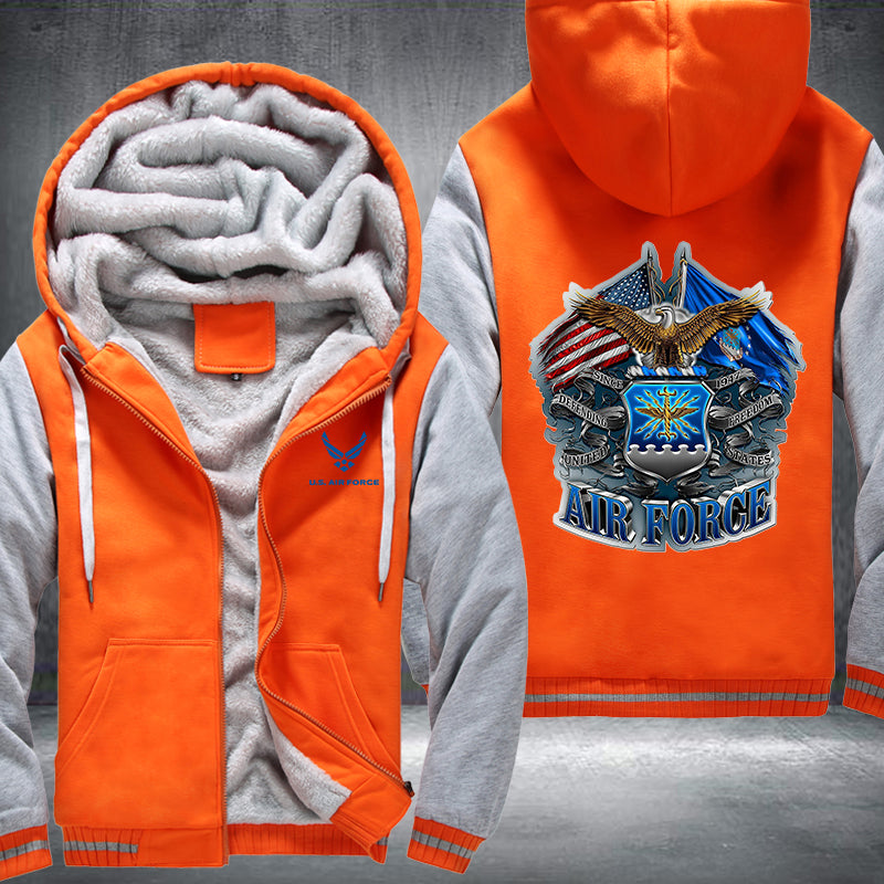 US AIR FORCE Fleece Hoodies Jacket