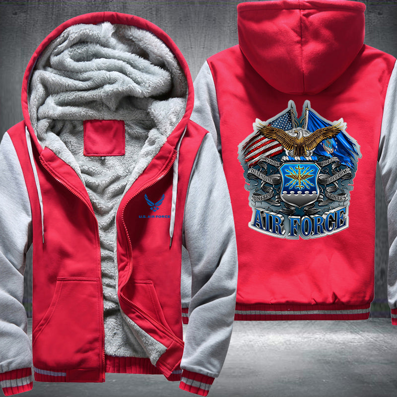 US AIR FORCE Fleece Hoodies Jacket
