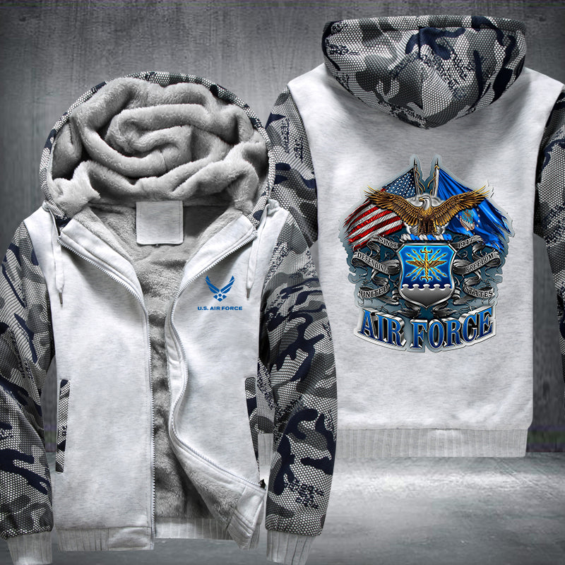 US AIR FORCE Fleece Hoodies Jacket