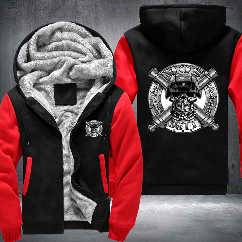 Military MOS 0811 Fleece Hoodies Jacket