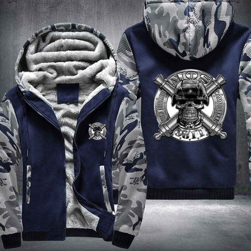 Military MOS 0811 Fleece Hoodies Jacket