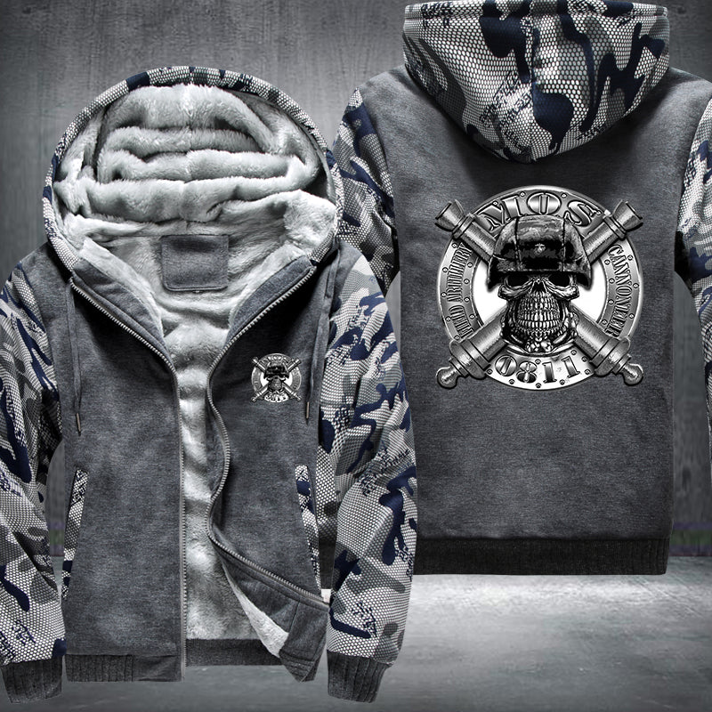 Military MOS 0811 Fleece Hoodies Jacket