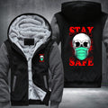 Skull stay safeFleece Hoodies Jacket