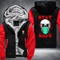 Skull stay safeFleece Hoodies Jacket