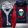 Skull stay safeFleece Hoodies Jacket