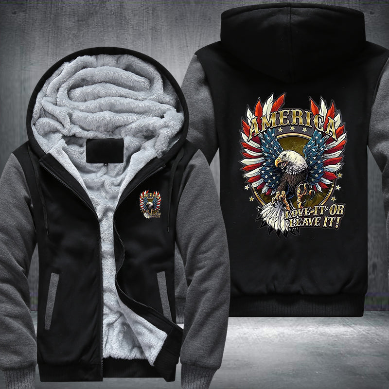 America love it or leave it Fleece Hoodies Jacket