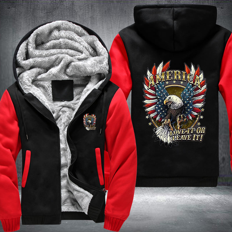 America love it or leave it Fleece Hoodies Jacket