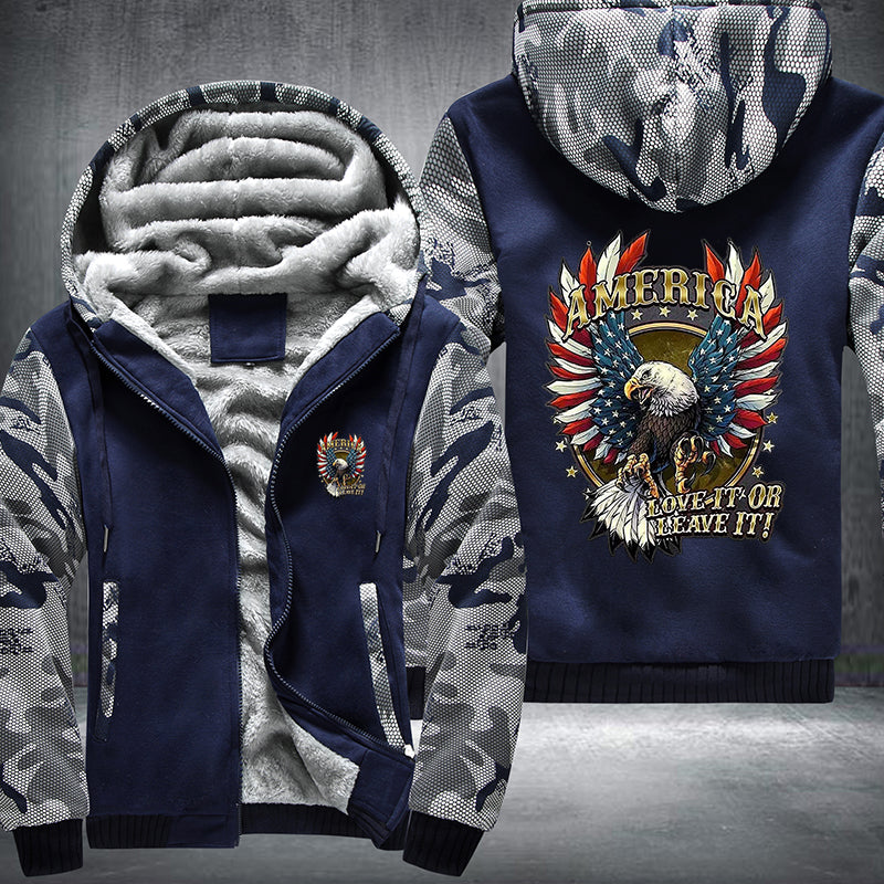 America love it or leave it Fleece Hoodies Jacket