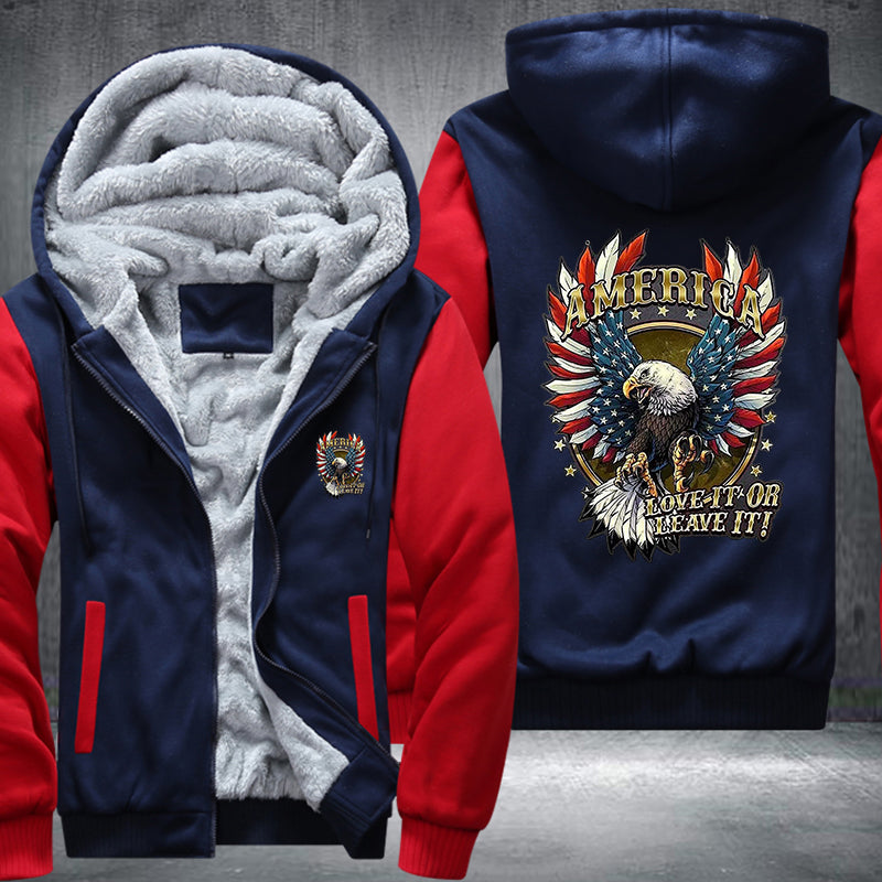 America love it or leave it Fleece Hoodies Jacket