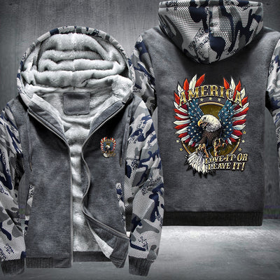 America love it or leave it Fleece Hoodies Jacket