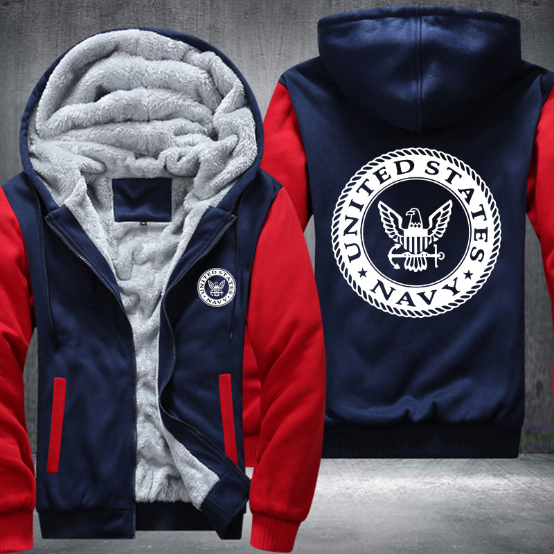 United State Navy designed Fleece Hoodies Jacket