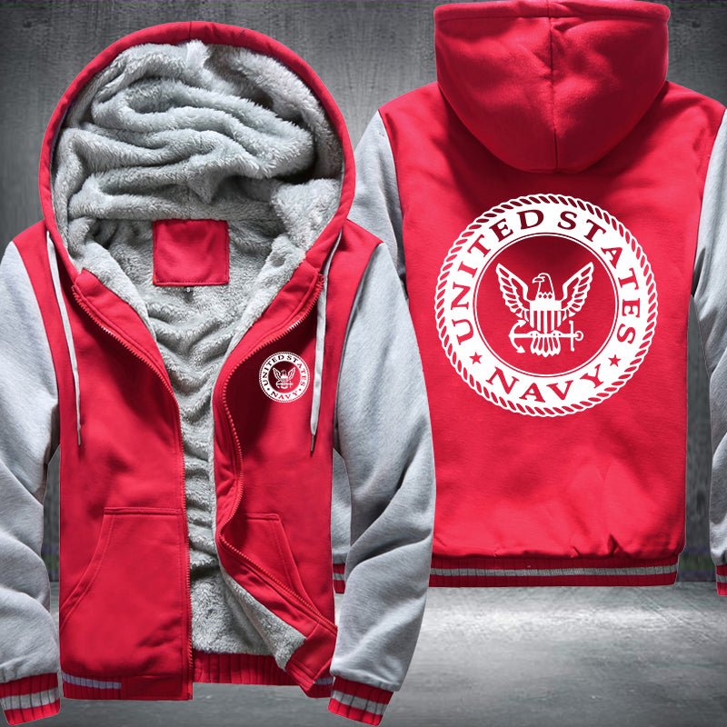 United State Navy designed Fleece Hoodies Jacket