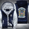 The sea is ours Navy Fleece Hoodies Jacket
