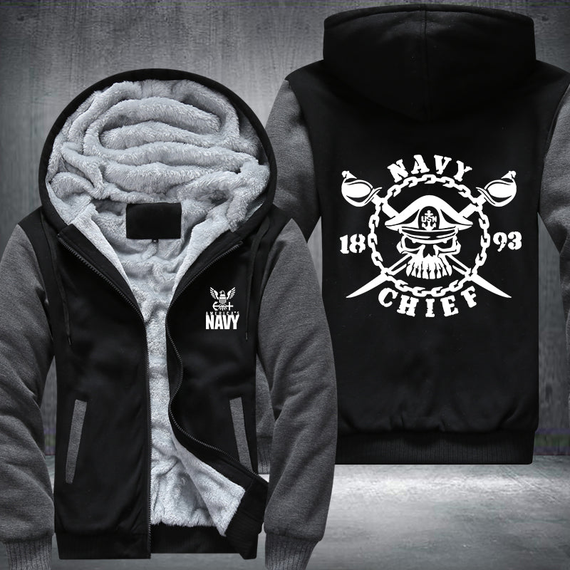 Navy Chief Fleece Hoodies Jacket