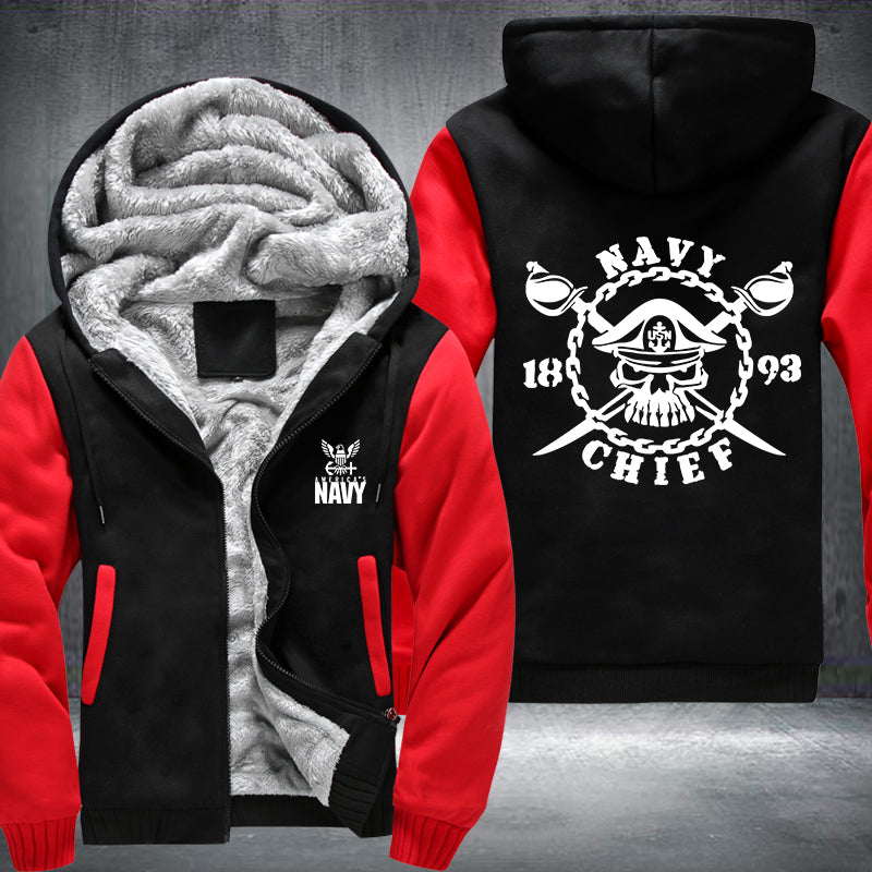 Navy Chief Fleece Hoodies Jacket