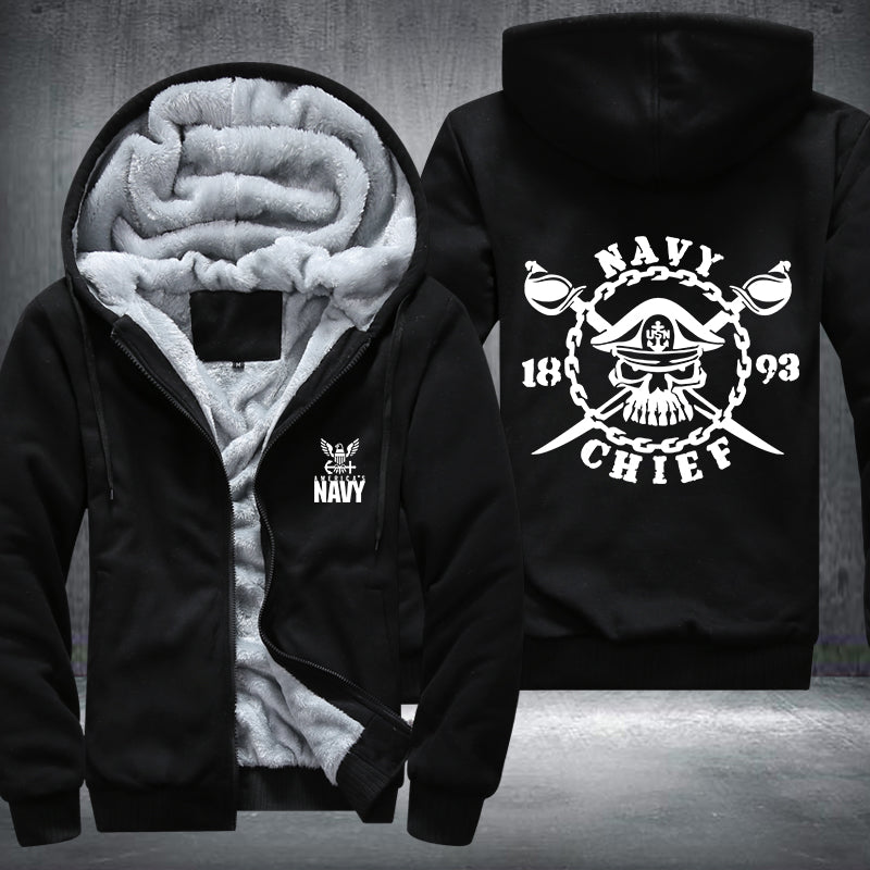 Navy Chief Fleece Hoodies Jacket