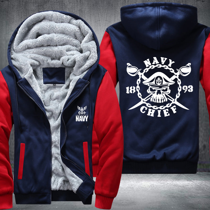 Navy Chief Fleece Hoodies Jacket