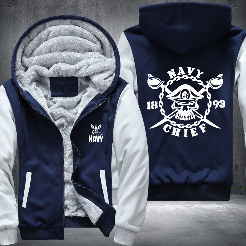 Navy Chief Fleece Hoodies Jacket