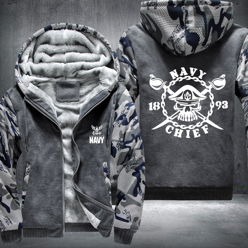 Navy Chief Fleece Hoodies Jacket