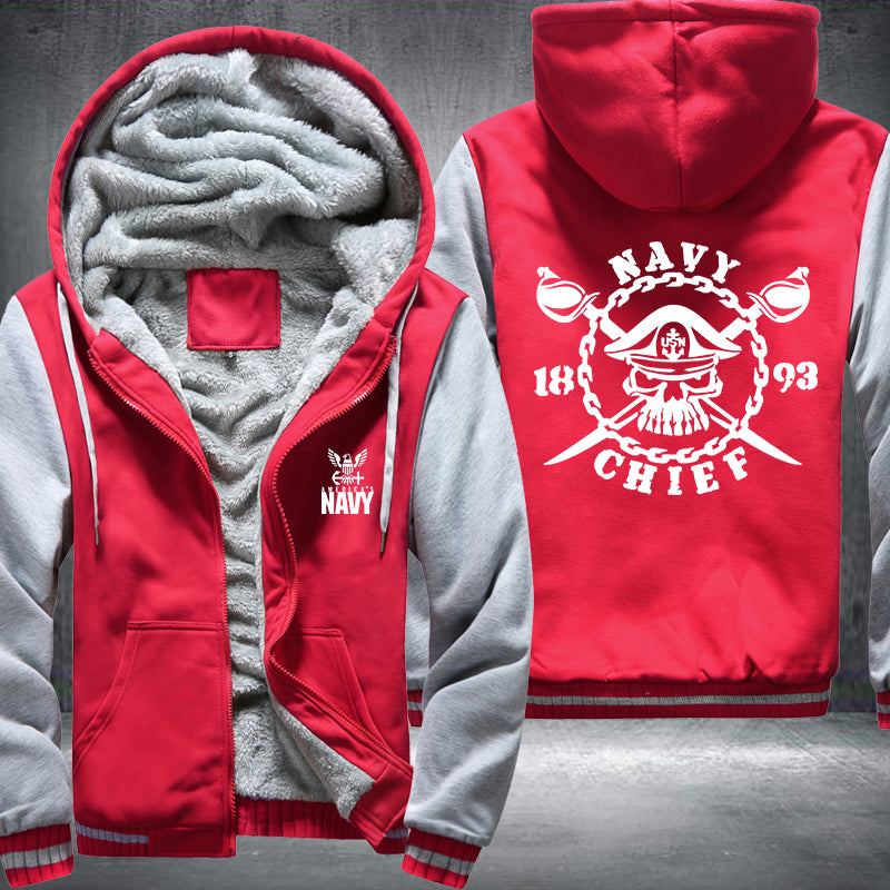 Navy Chief Fleece Hoodies Jacket