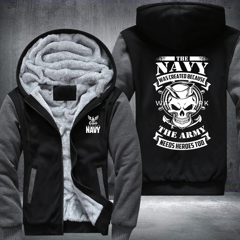 The Navy Fleece Hoodies Jacket
