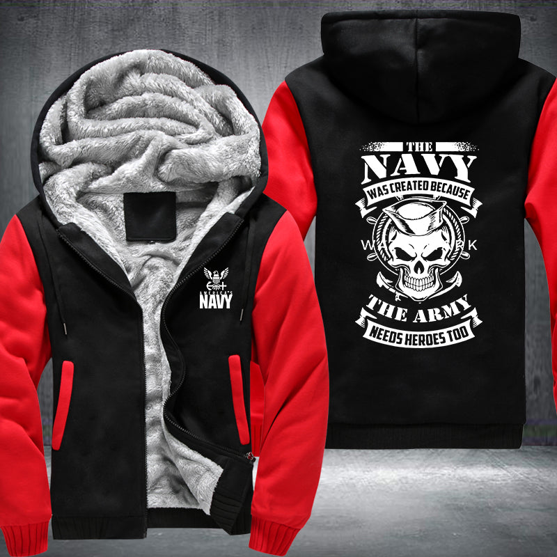 The Navy Fleece Hoodies Jacket