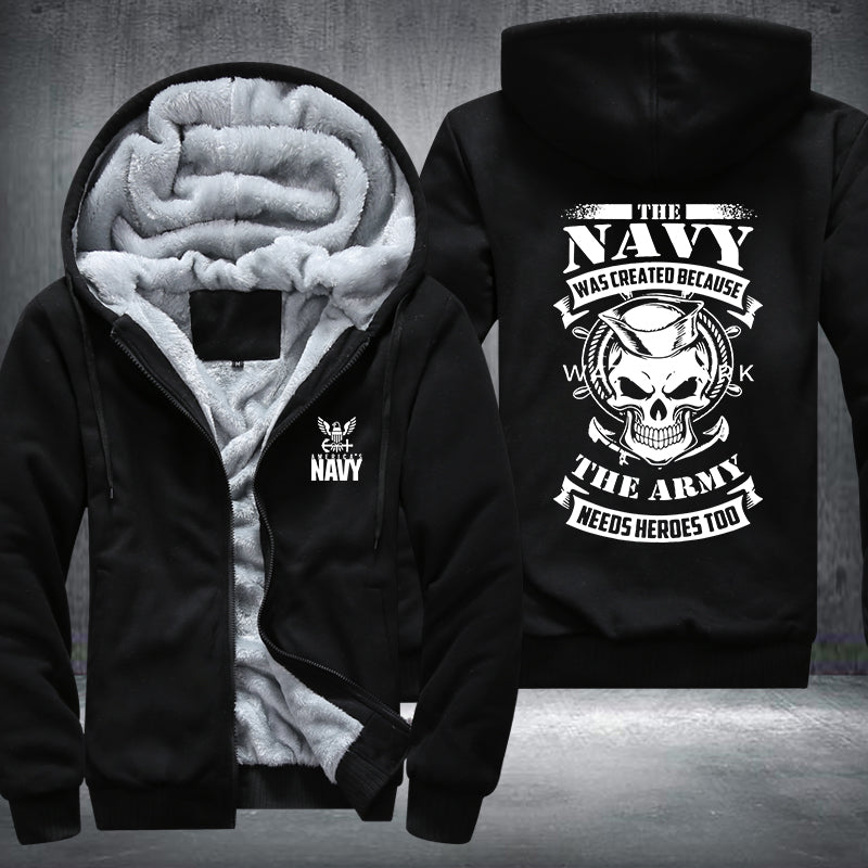 The Navy Fleece Hoodies Jacket