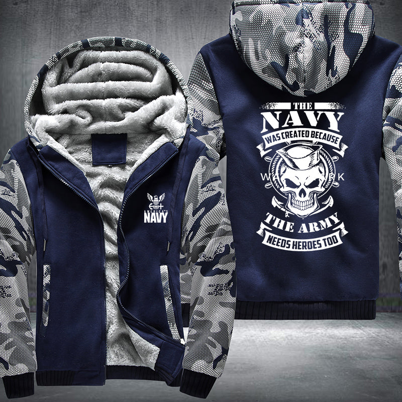 The Navy Fleece Hoodies Jacket