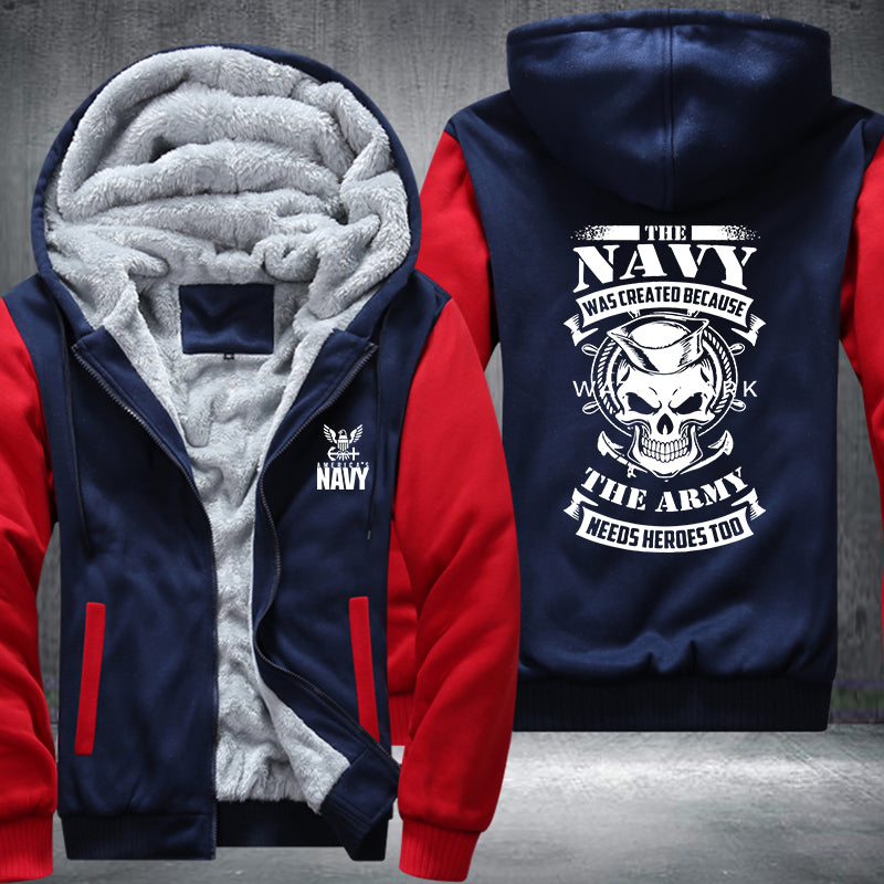 The Navy Fleece Hoodies Jacket