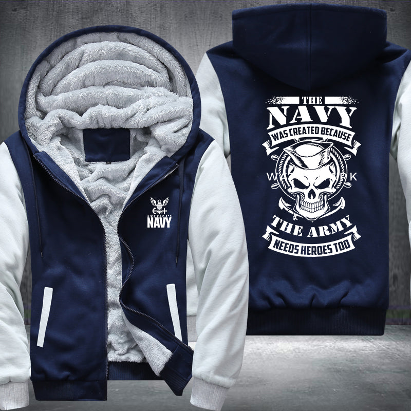 The Navy Fleece Hoodies Jacket